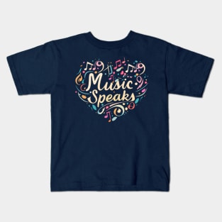 music speaks Kids T-Shirt